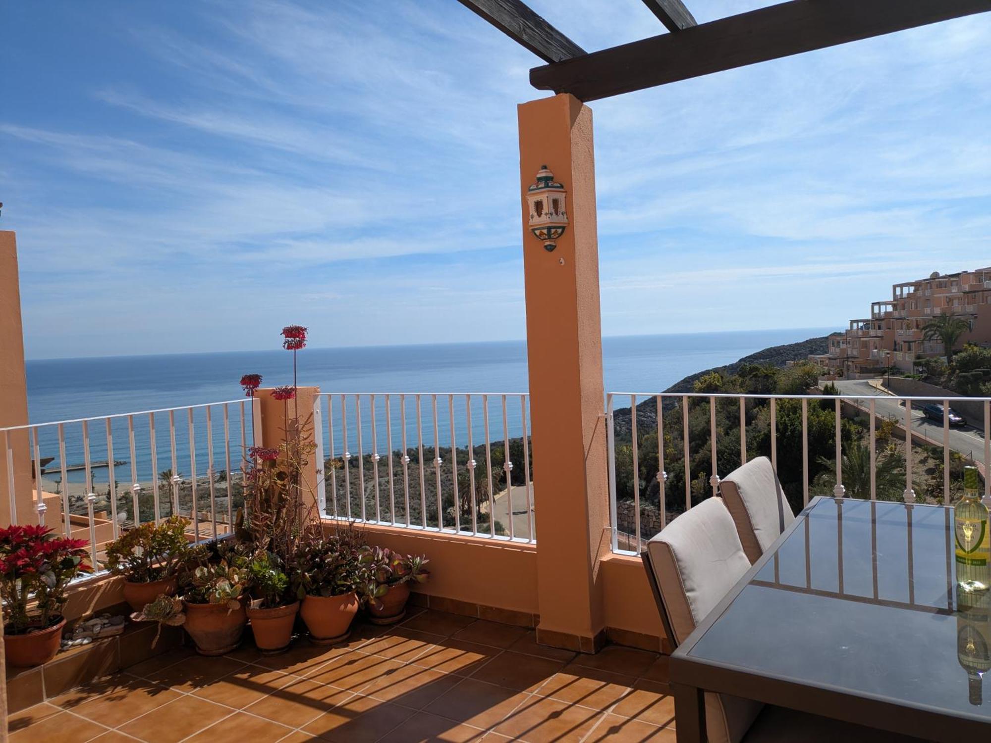 South Facing Apartment, Fantastic Sea Views,Terrace, 300M Beach Mojácar Buitenkant foto